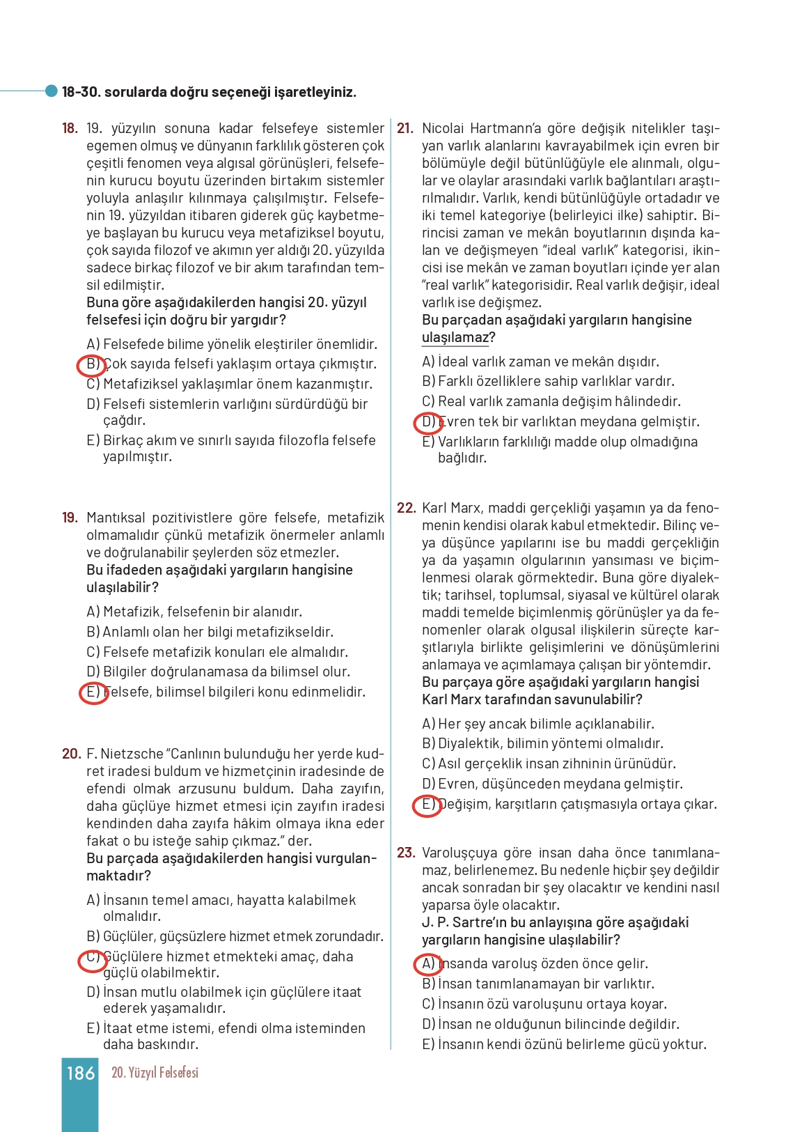 11. Sınıf Meb Yayınları Felsefe Ders Kitabı Sayfa 186 Cevapları 11. Sınıf Meb Yayınları Felsefe Ders Kitabı Sayfa 186 Cevapları