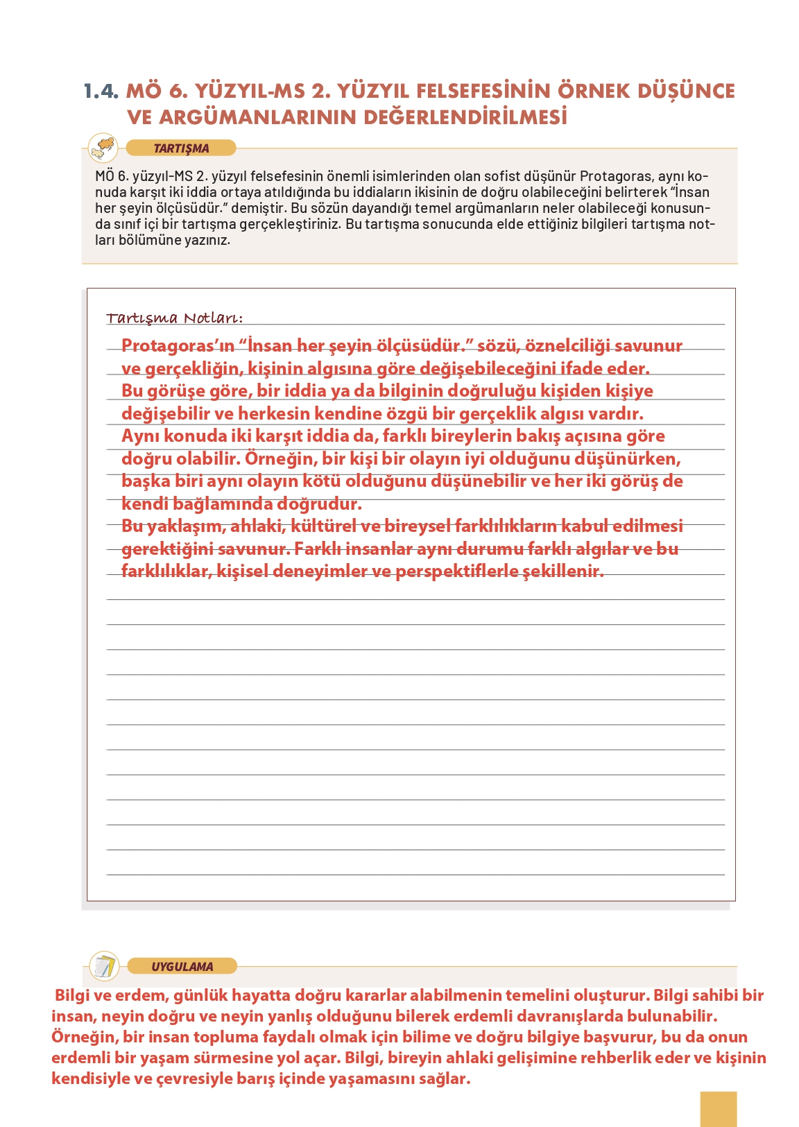 11. Sınıf Meb Yayınları Felsefe Ders Kitabı Sayfa 37 Cevapları