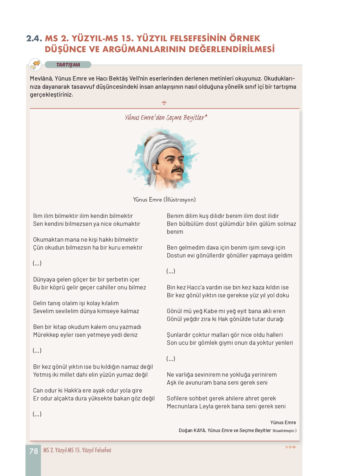 11. Sınıf Meb Yayınları Felsefe Ders Kitabı Sayfa 78 Cevapları