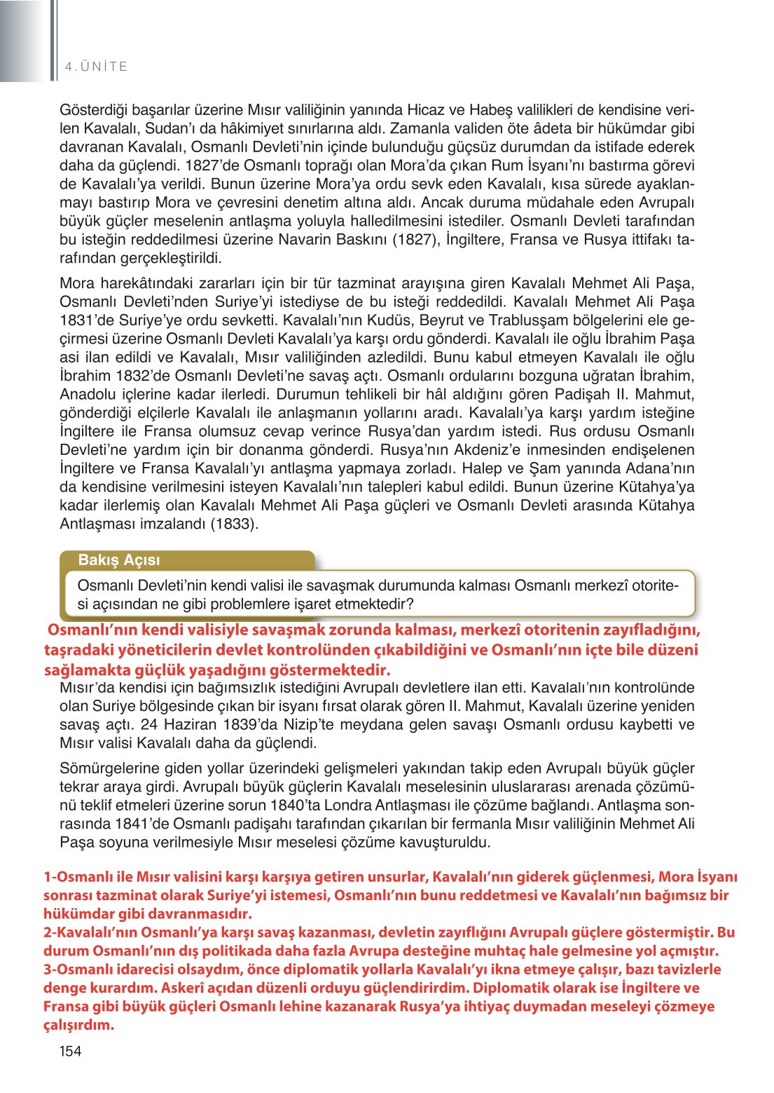 11. Sınıf Meb Yayınları Tarih Ders Kitabı Sayfa 154 Cevapları 11. Sınıf Meb Yayınları Tarih Ders Kitabı Sayfa 154 Cevapları