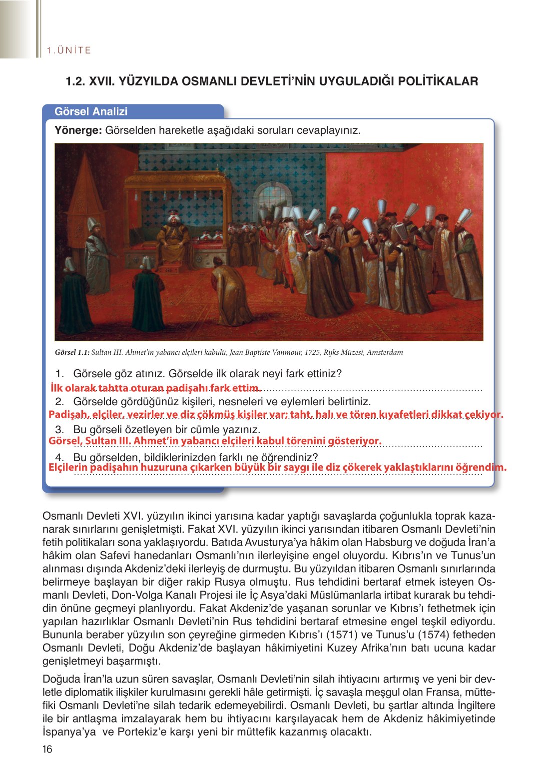 11. Sınıf Meb Yayınları Tarih Ders Kitabı Sayfa 16 Cevapları 11. Sınıf Meb Yayınları Tarih Ders Kitabı Sayfa 16 Cevapları