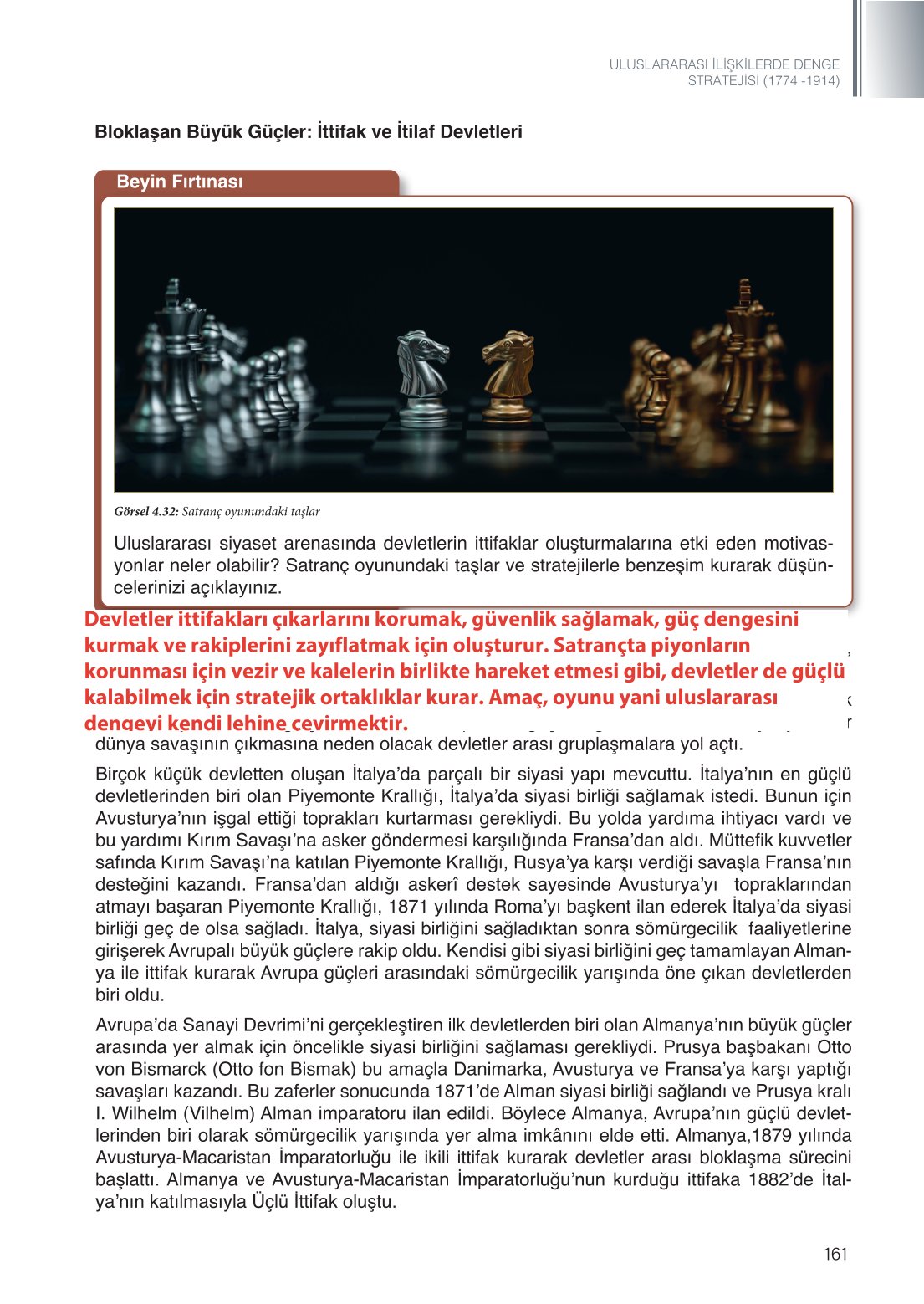 11. Sınıf Meb Yayınları Tarih Ders Kitabı Sayfa 161 Cevapları