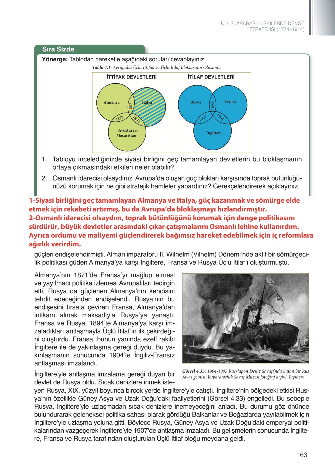 11. Sınıf Meb Yayınları Tarih Ders Kitabı Sayfa 163 Cevapları 11. Sınıf Meb Yayınları Tarih Ders Kitabı Sayfa 163 Cevapları