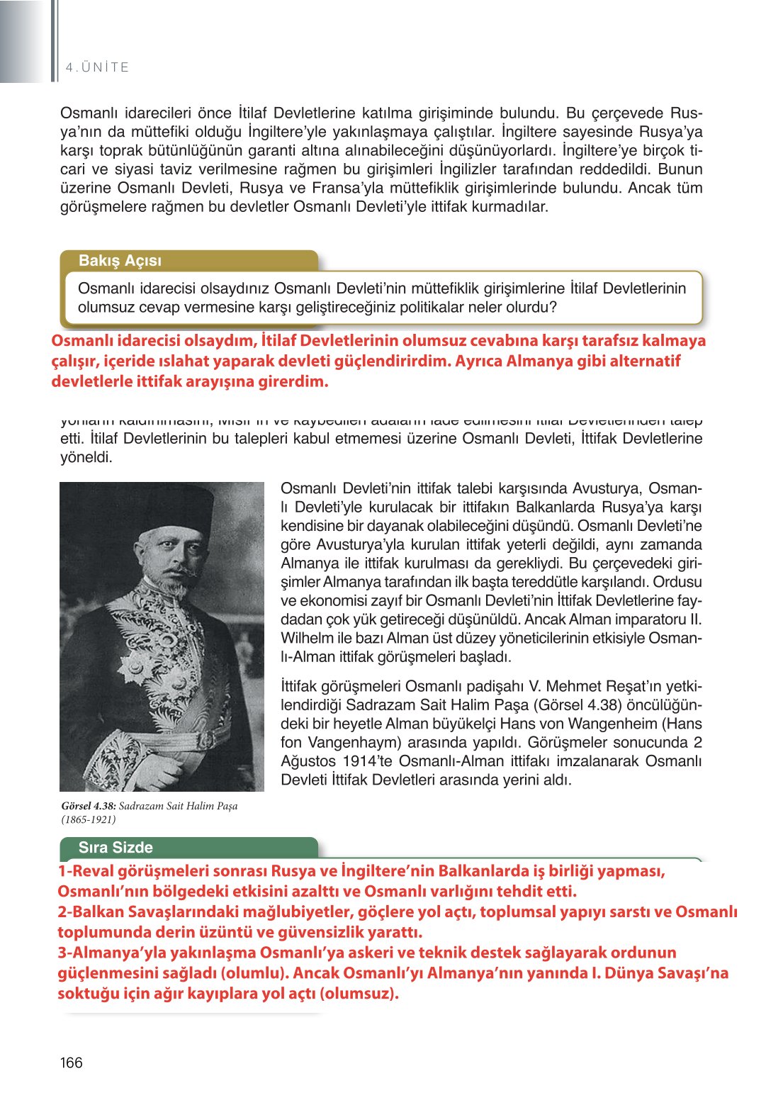 11. Sınıf Meb Yayınları Tarih Ders Kitabı Sayfa 166 Cevapları 11. Sınıf Meb Yayınları Tarih Ders Kitabı Sayfa 166 Cevapları