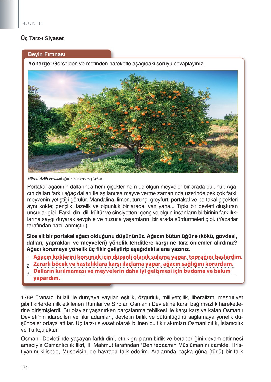 11. Sınıf Meb Yayınları Tarih Ders Kitabı Sayfa 174 Cevapları 11. Sınıf Meb Yayınları Tarih Ders Kitabı Sayfa 174 Cevapları
