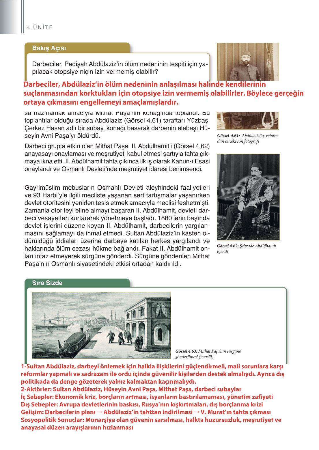11. Sınıf Meb Yayınları Tarih Ders Kitabı Sayfa 182 Cevapları