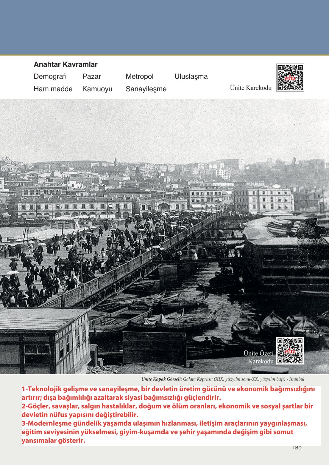 11. Sınıf Meb Yayınları Tarih Ders Kitabı Sayfa 195 Cevapları