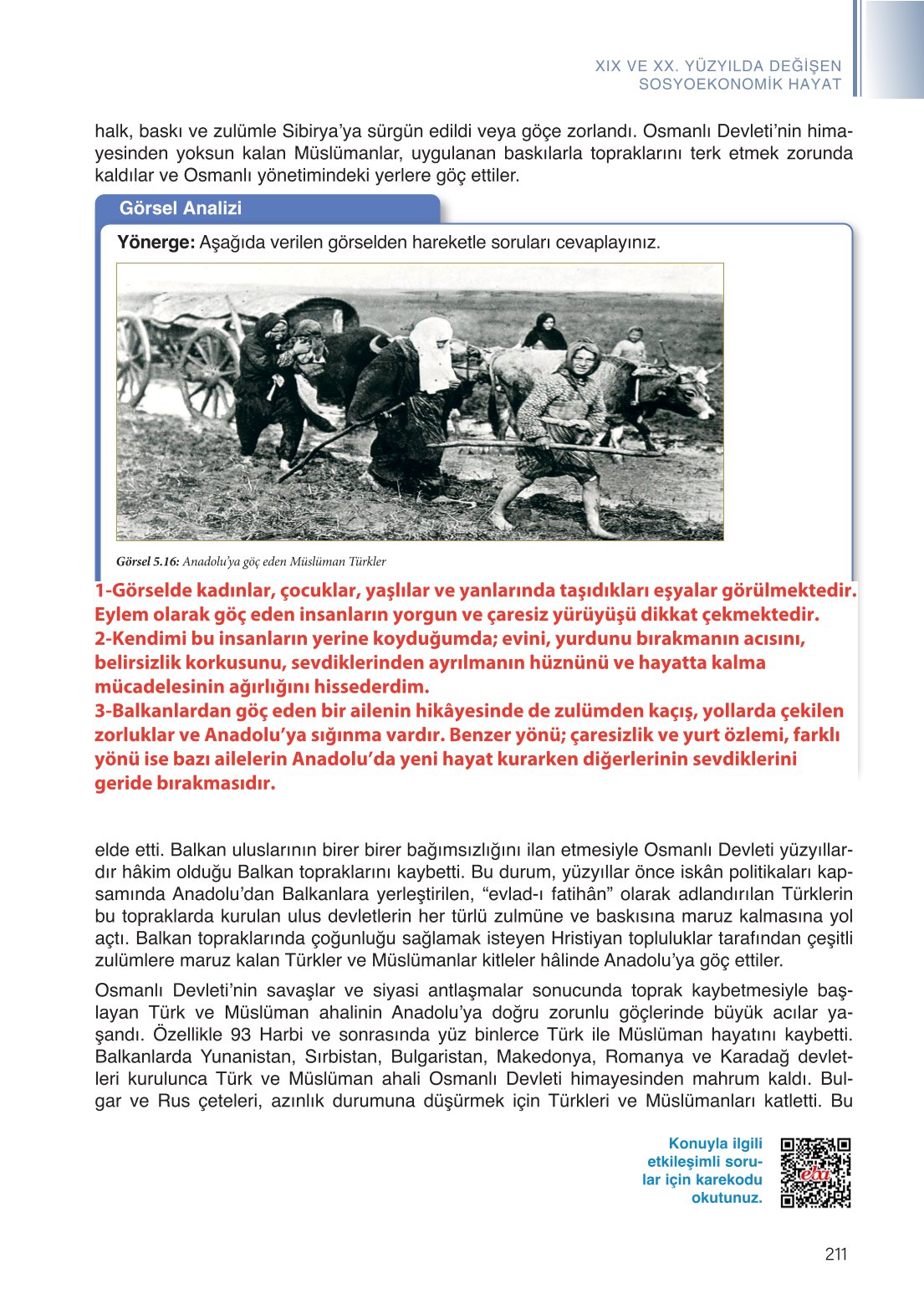 11. Sınıf Meb Yayınları Tarih Ders Kitabı Sayfa 211 Cevapları