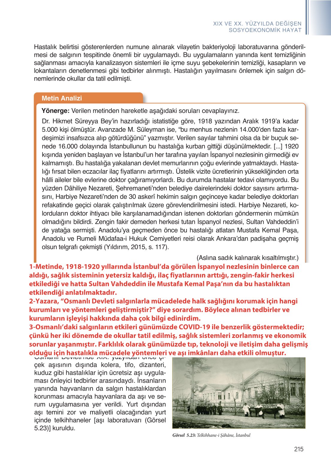 11. Sınıf Meb Yayınları Tarih Ders Kitabı Sayfa 215 Cevapları 11. Sınıf Meb Yayınları Tarih Ders Kitabı Sayfa 215 Cevapları