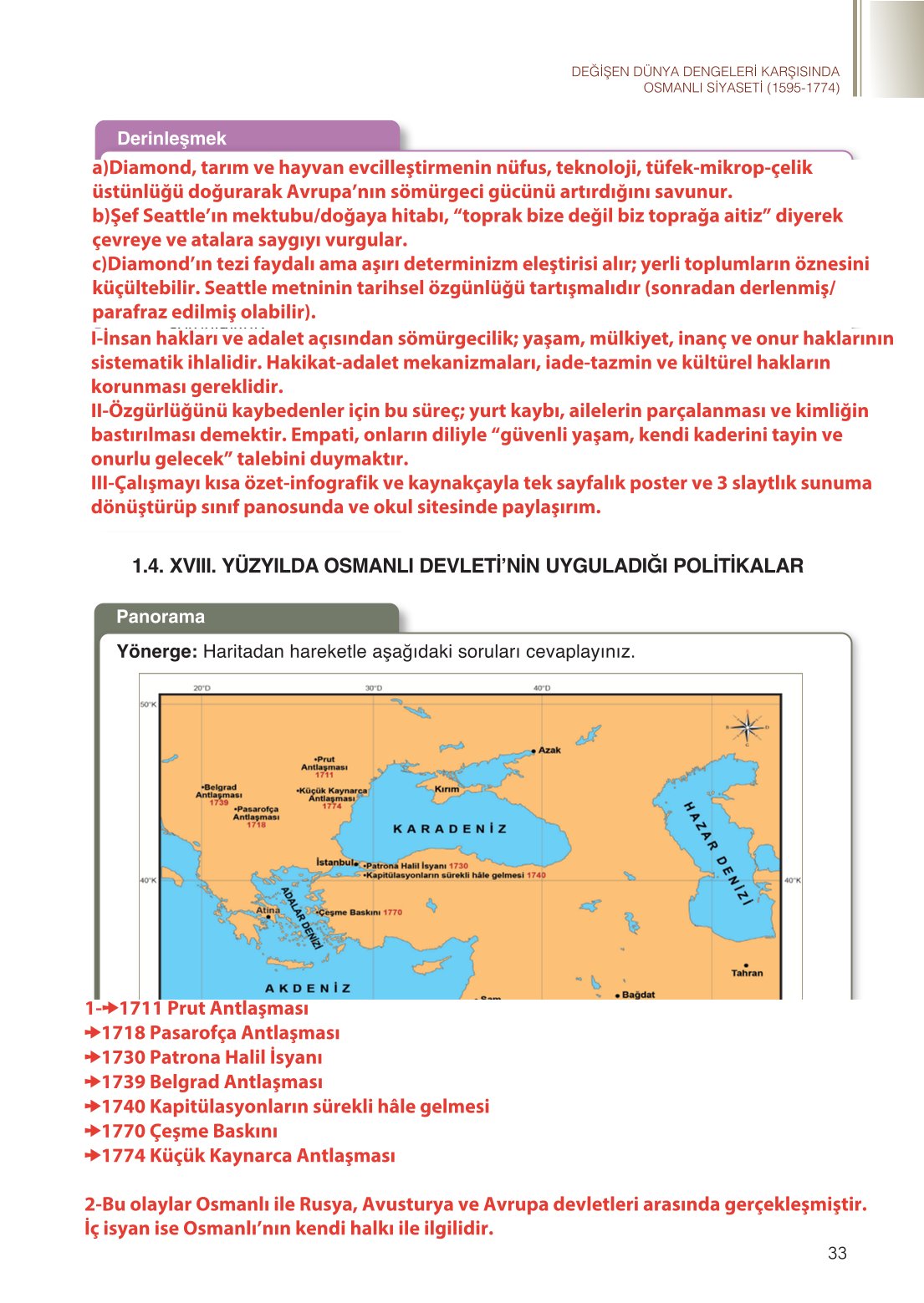 11. Sınıf Meb Yayınları Tarih Ders Kitabı Sayfa 33 Cevapları 11. Sınıf Meb Yayınları Tarih Ders Kitabı Sayfa 33 Cevapları