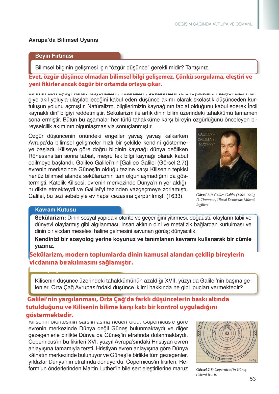 11. Sınıf Meb Yayınları Tarih Ders Kitabı Sayfa 53 Cevapları 11. Sınıf Meb Yayınları Tarih Ders Kitabı Sayfa 53 Cevapları