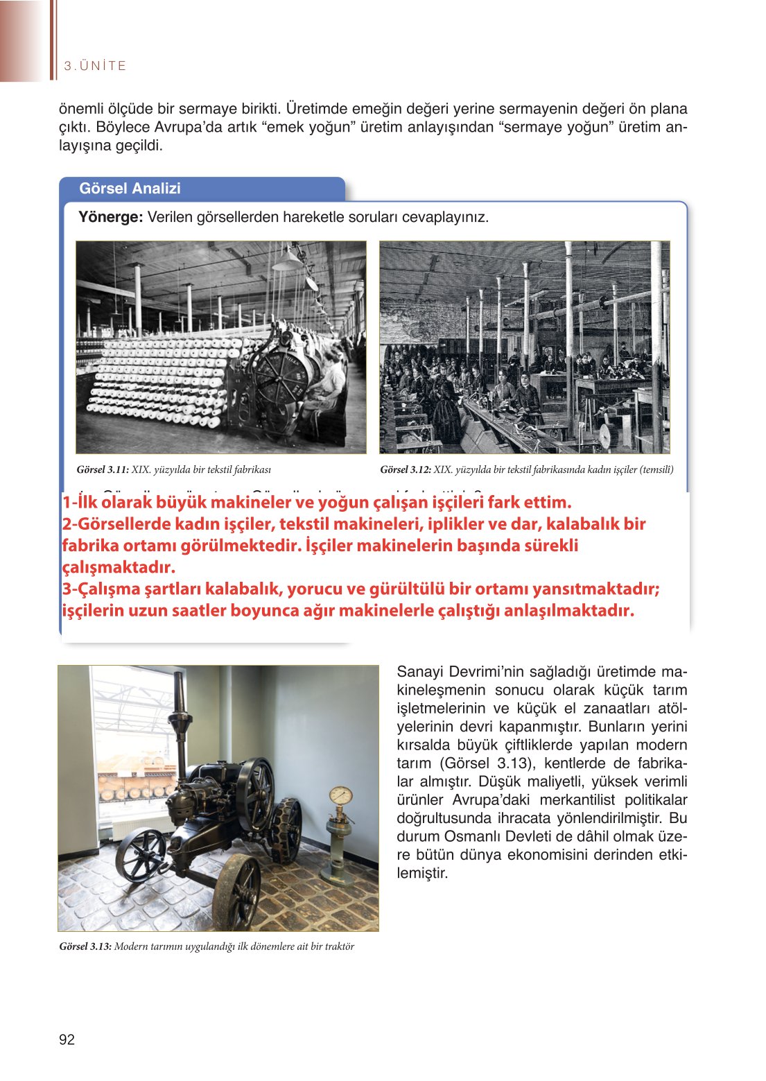 11. Sınıf Meb Yayınları Tarih Ders Kitabı Sayfa 92 Cevapları 11. Sınıf Meb Yayınları Tarih Ders Kitabı Sayfa 92 Cevapları