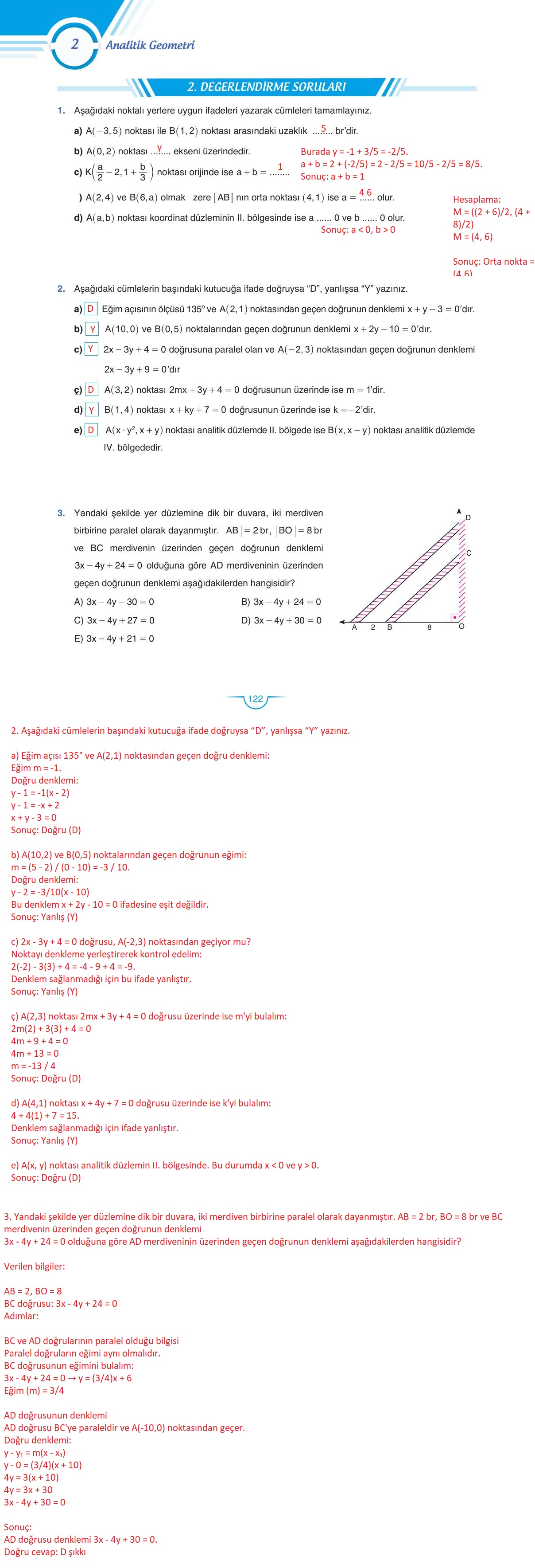 11. Sınıf Sdr Dikey Yayıncılık Matematik Ders Kitabı Sayfa 123 Cevapları