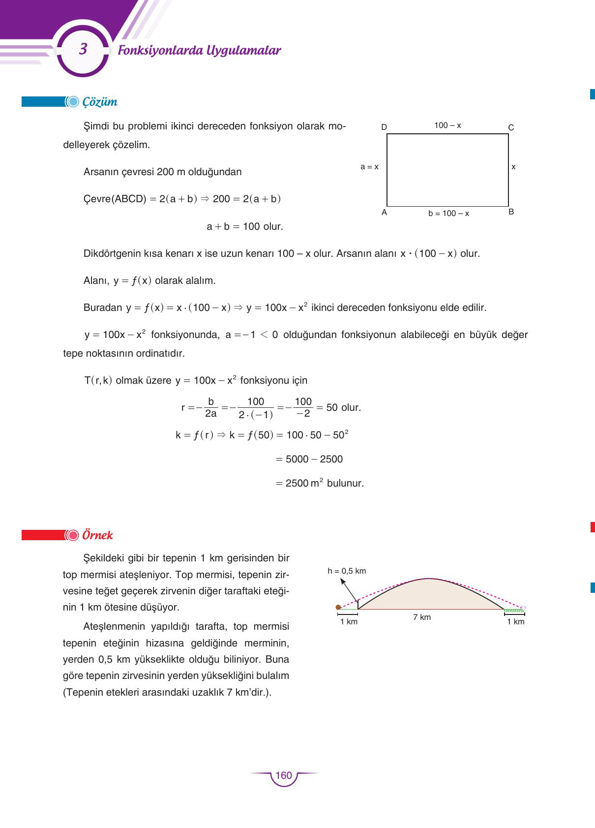 11. Sınıf Sdr Dikey Yayıncılık Matematik Ders Kitabı Sayfa 161 Cevapları
