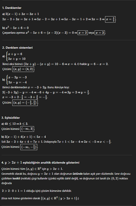 11. Sınıf Sdr Dikey Yayıncılık Matematik Ders Kitabı Sayfa 181 Cevapları