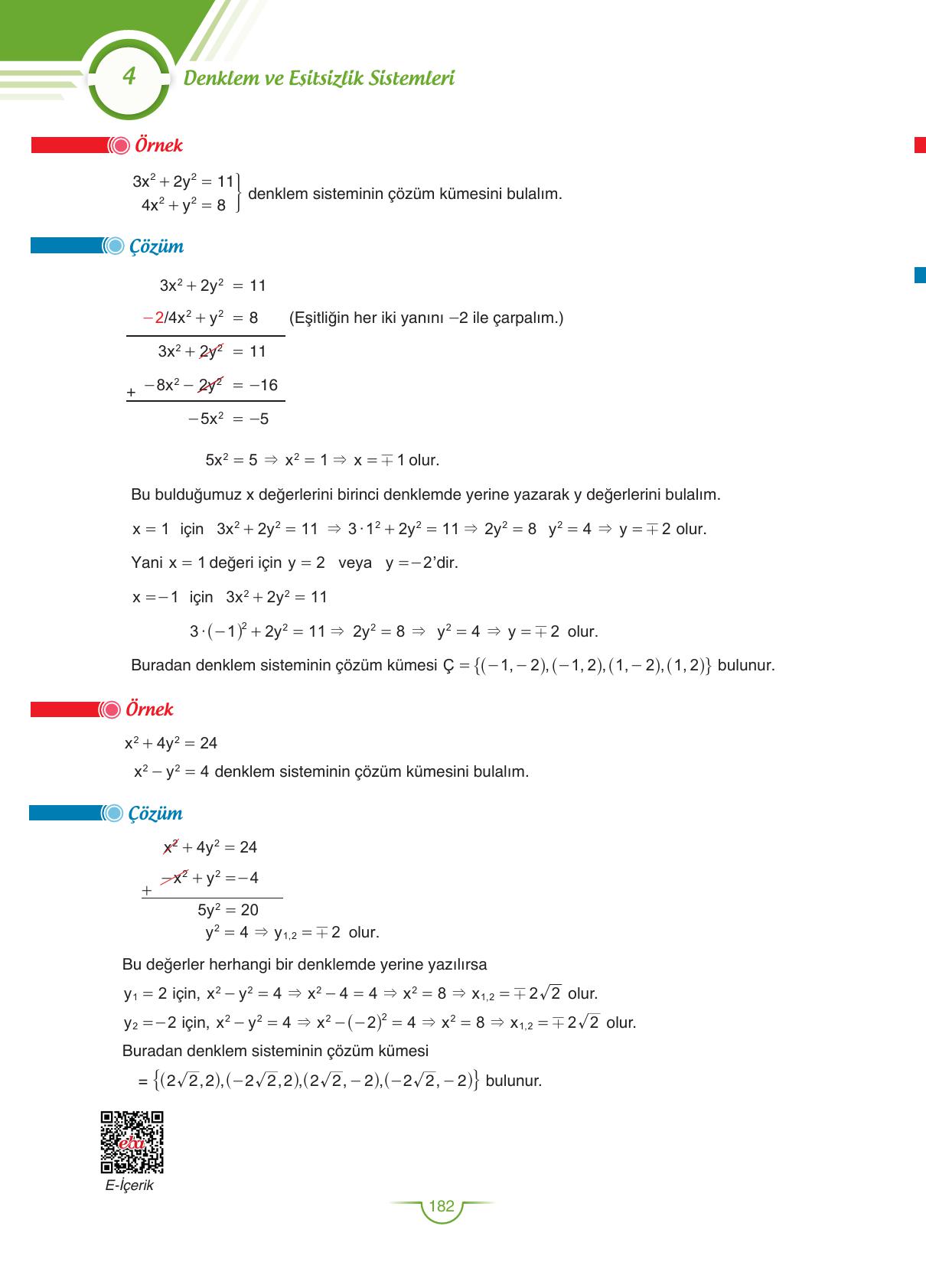11. Sınıf Sdr Dikey Yayıncılık Matematik Ders Kitabı Sayfa 183 Cevapları