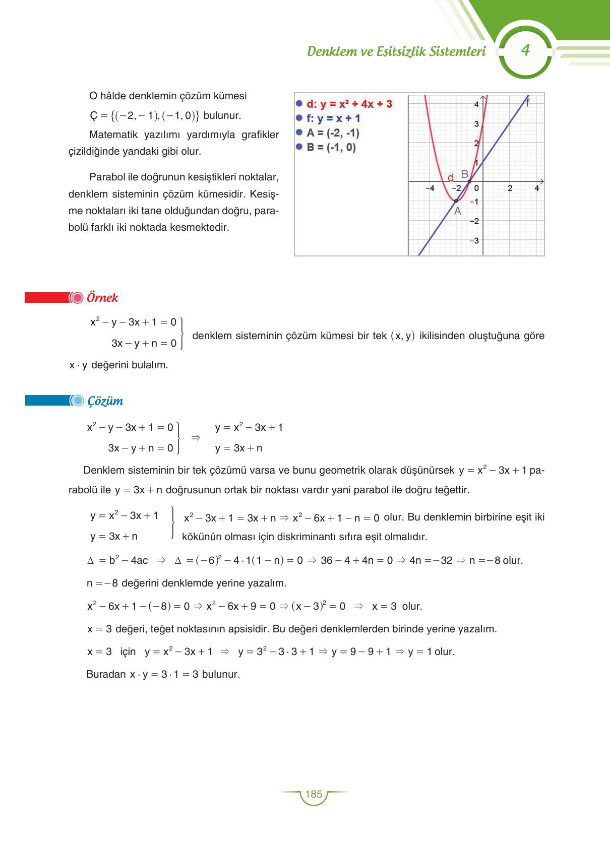 11. Sınıf Sdr Dikey Yayıncılık Matematik Ders Kitabı Sayfa 186 Cevapları 11. Sınıf Sdr Dikey Yayıncılık Matematik Ders Kitabı Sayfa 186 Cevapları