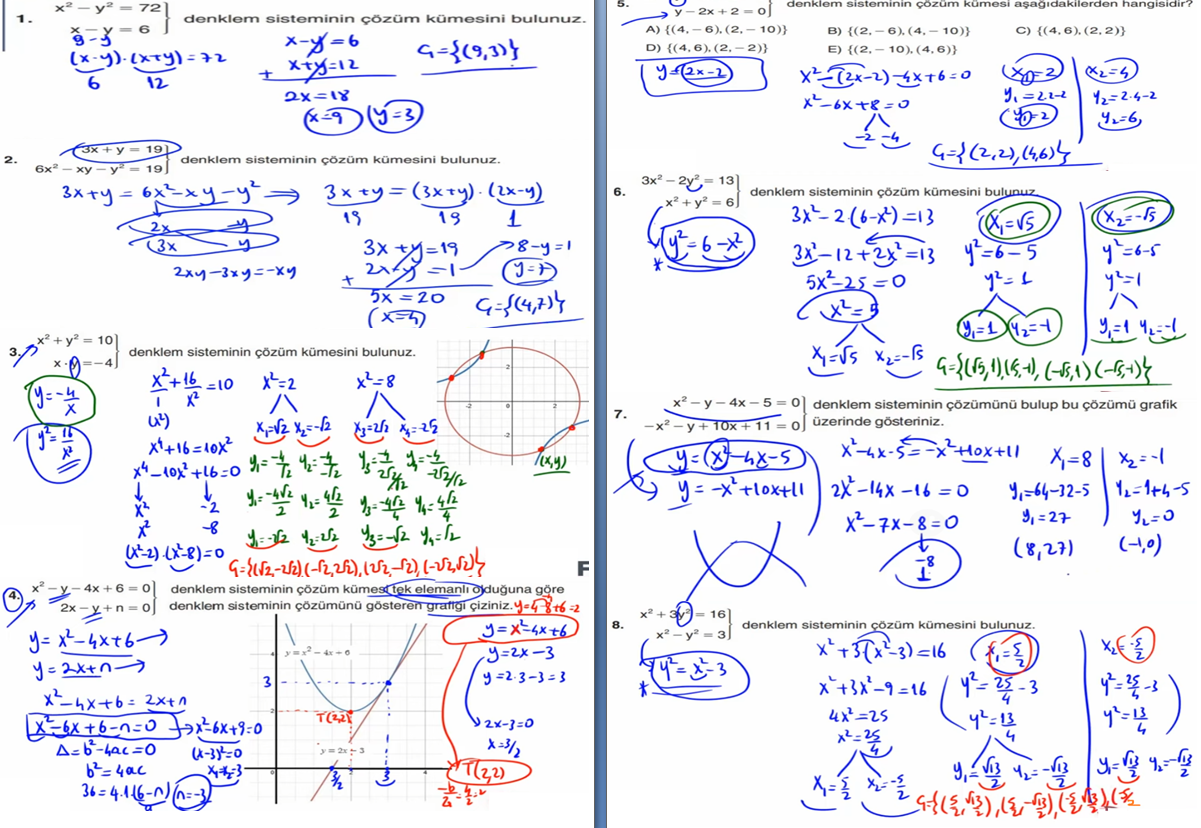 11. Sınıf Sdr Dikey Yayıncılık Matematik Ders Kitabı Sayfa 190 Cevapları