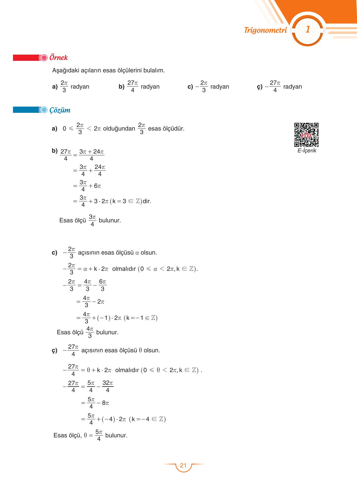 11. Sınıf Sdr Dikey Yayıncılık Matematik Ders Kitabı Sayfa 22 Cevapları