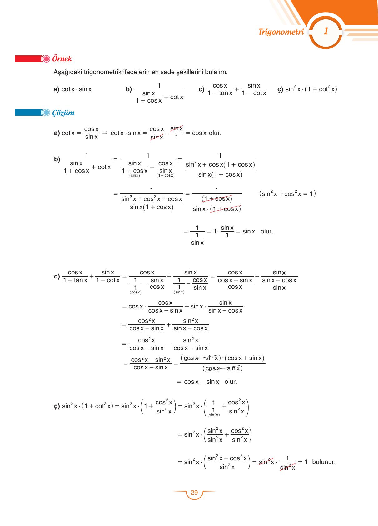 11. Sınıf Sdr Dikey Yayıncılık Matematik Ders Kitabı Sayfa 30 Cevapları 11. Sınıf Sdr Dikey Yayıncılık Matematik Ders Kitabı Sayfa 30 Cevapları