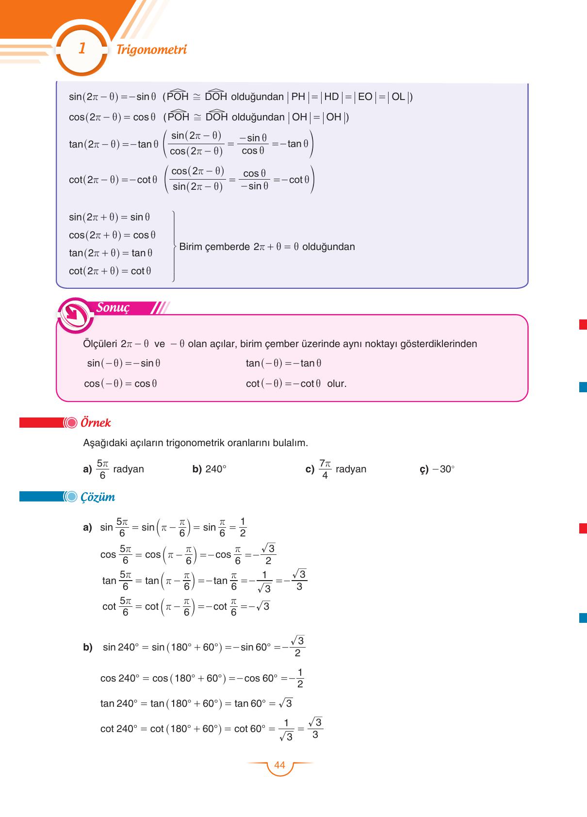 11. Sınıf Sdr Dikey Yayıncılık Matematik Ders Kitabı Sayfa 45 Cevapları 11. Sınıf Sdr Dikey Yayıncılık Matematik Ders Kitabı Sayfa 45 Cevapları