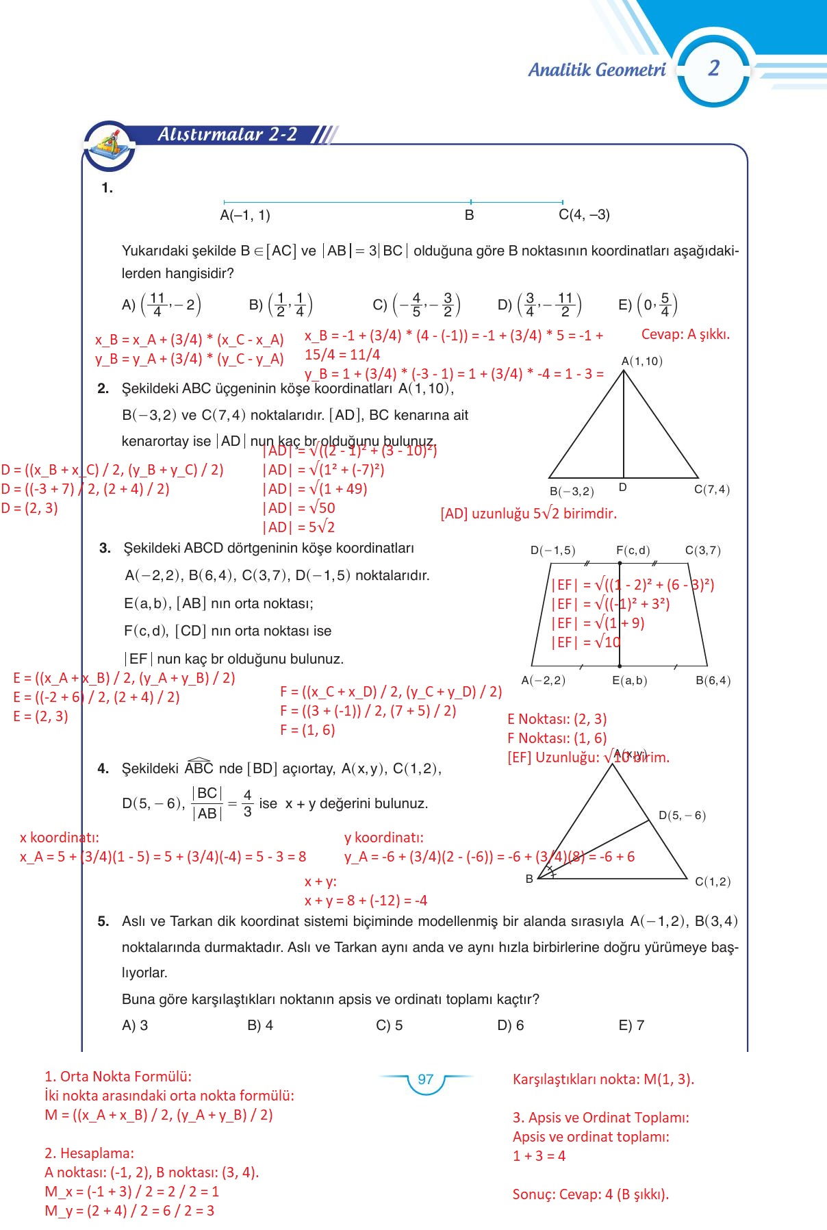 11. Sınıf Sdr Dikey Yayıncılık Matematik Ders Kitabı Sayfa 98 Cevapları