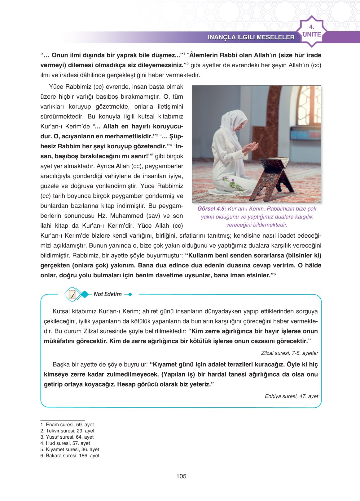 11. Sınıf Sdr İpekyolu Yayıncılık Din Kültürü Ve Ahlak Bilgisi Ders Kitabı Sayfa 105 Cevapları