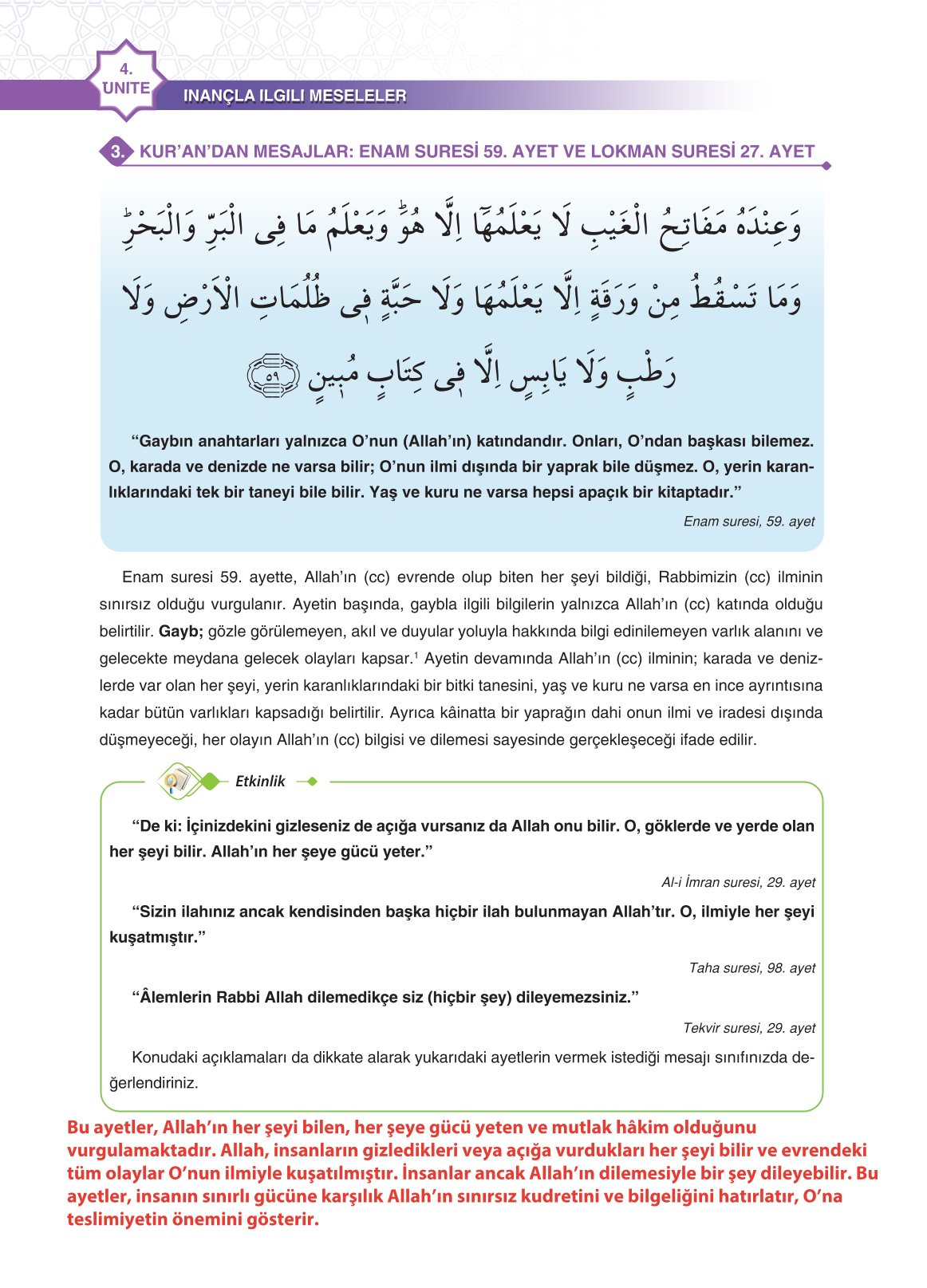 11. Sınıf Sdr İpekyolu Yayıncılık Din Kültürü Ve Ahlak Bilgisi Ders Kitabı Sayfa 124 Cevapları