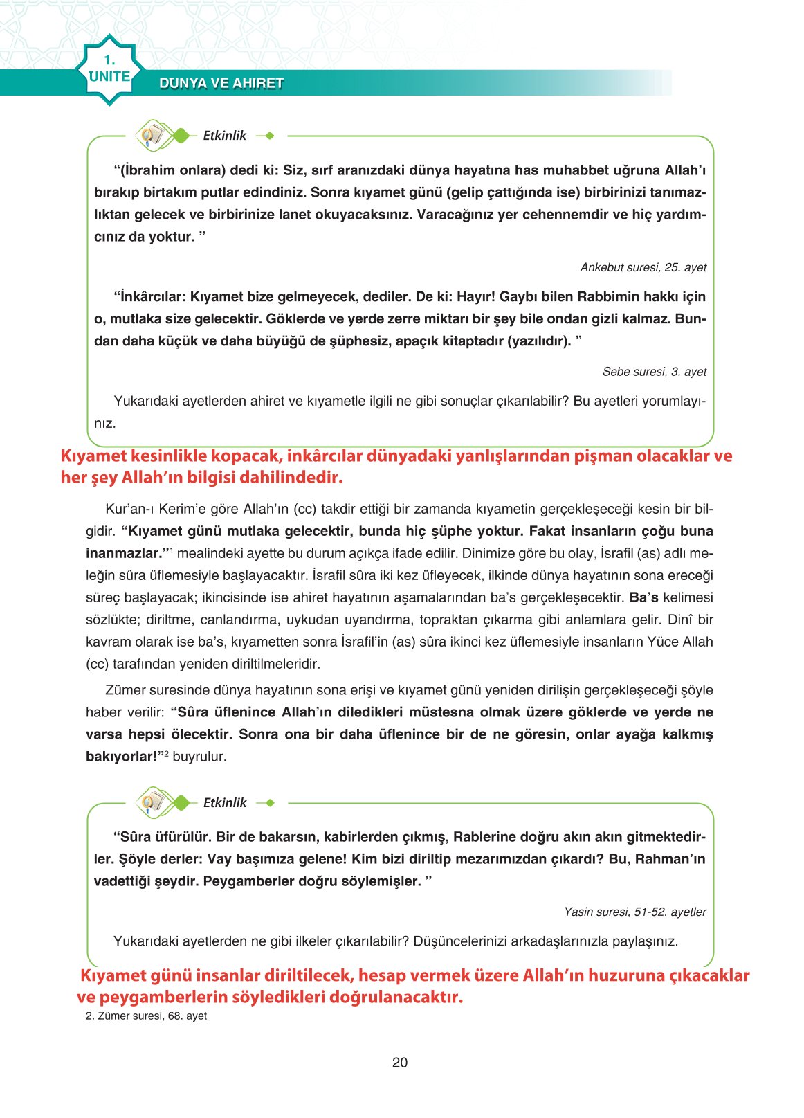 11. Sınıf Sdr İpekyolu Yayıncılık Din Kültürü Ve Ahlak Bilgisi Ders Kitabı Sayfa 20 Cevapları 11. Sınıf Sdr İpekyolu Yayıncılık Din Kültürü Ve Ahlak Bilgisi Ders Kitabı Sayfa 20 Cevapları