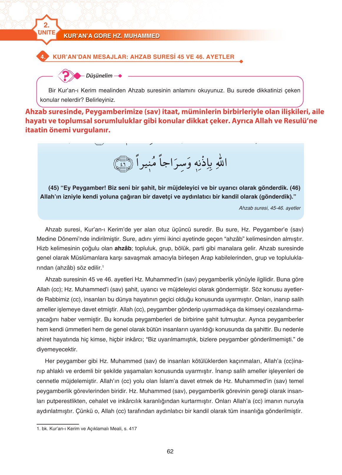 11. Sınıf Sdr İpekyolu Yayıncılık Din Kültürü Ve Ahlak Bilgisi Ders Kitabı Sayfa 62 Cevapları 11. Sınıf Sdr İpekyolu Yayıncılık Din Kültürü Ve Ahlak Bilgisi Ders Kitabı Sayfa 62 Cevapları
