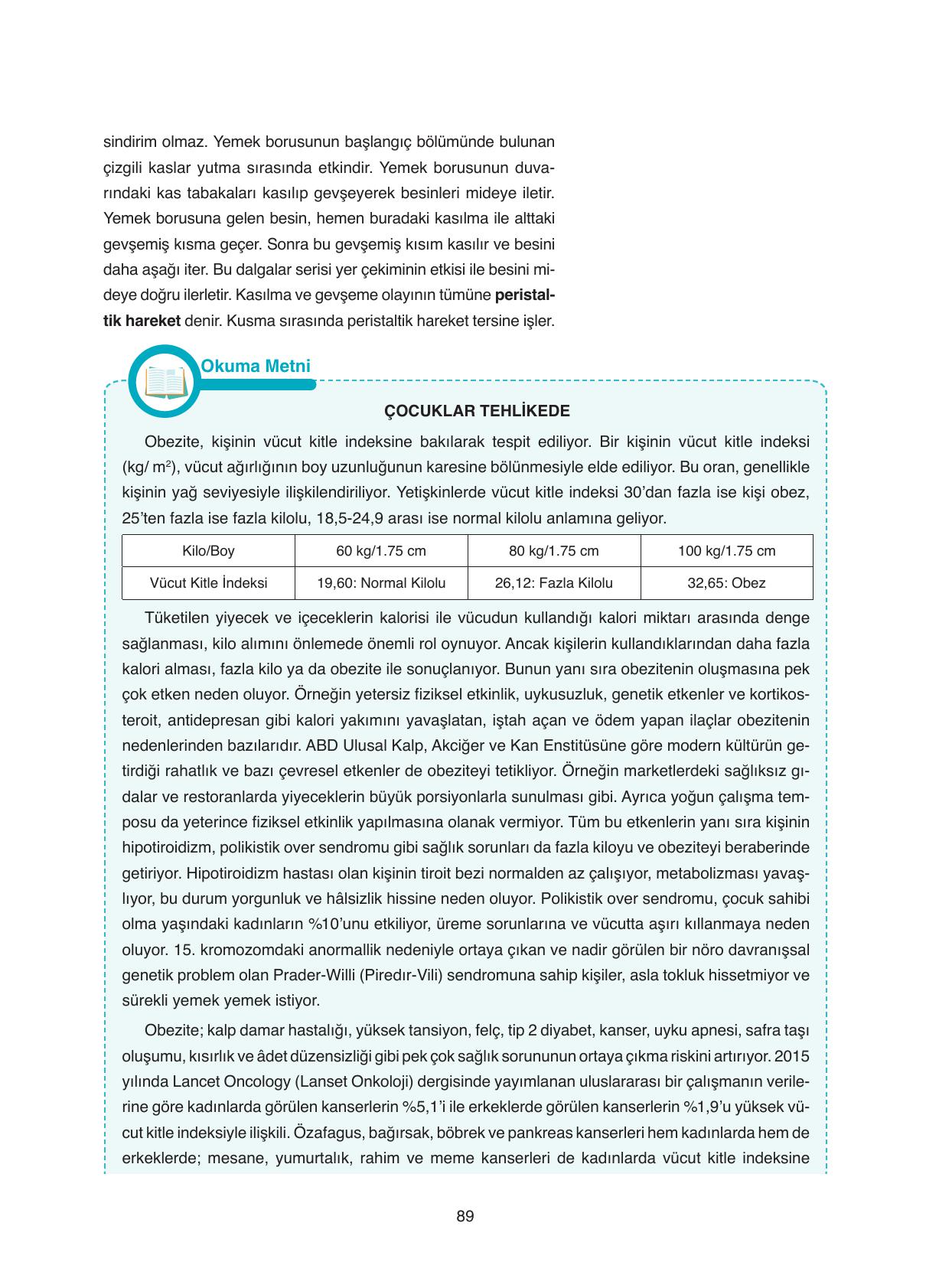 11. Sınıf Tutku Yayıncılık Biyoloji Ders Kitabı Sayfa 89 Cevapları