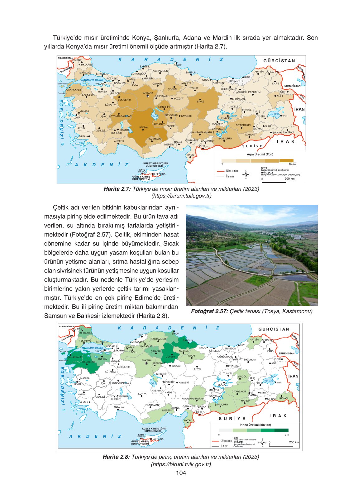 11. Sınıf Yıldırım Yayınları Coğrafya Ders Kitabı Sayfa 104 Cevapları