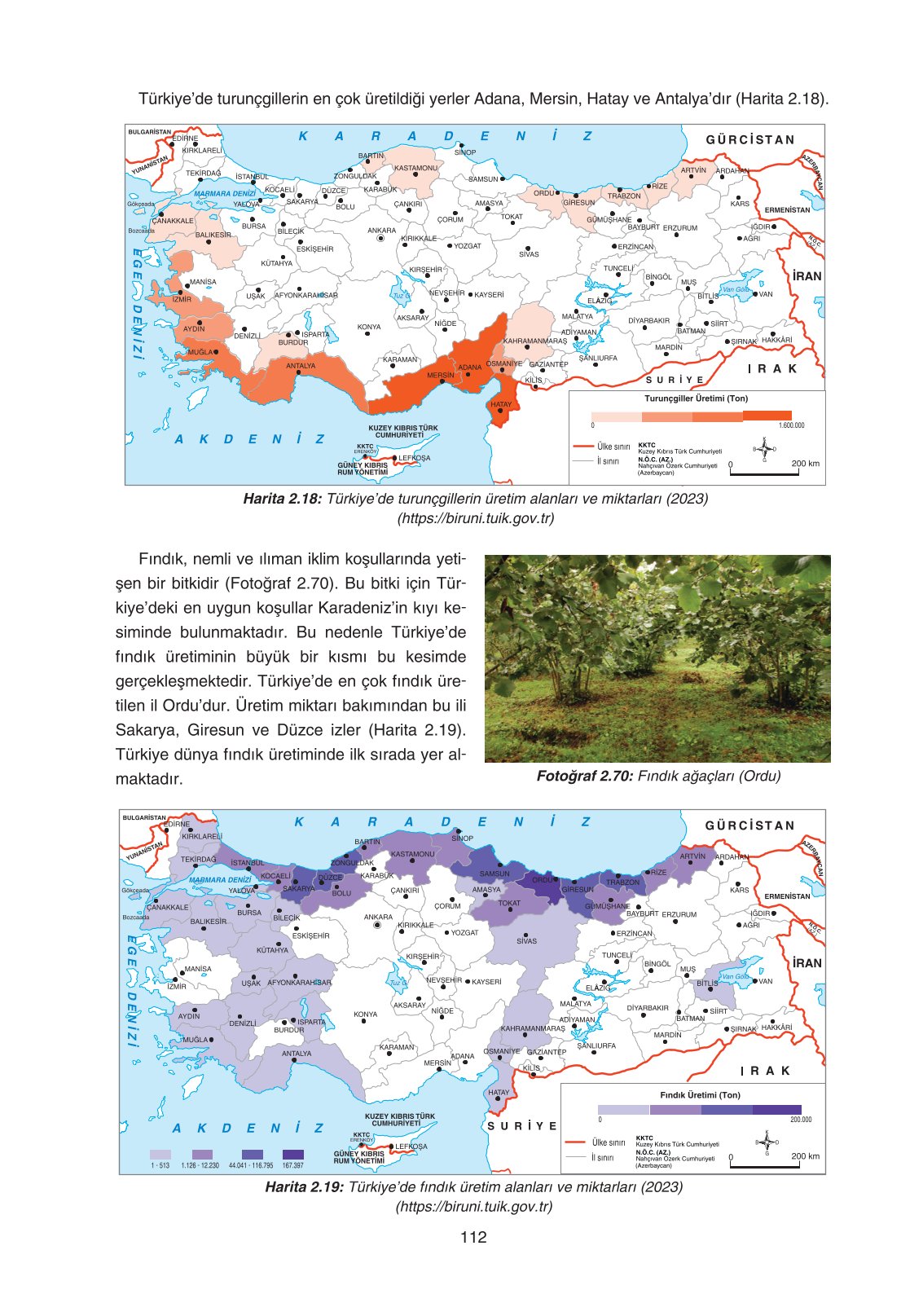11. Sınıf Yıldırım Yayınları Coğrafya Ders Kitabı Sayfa 112 Cevapları