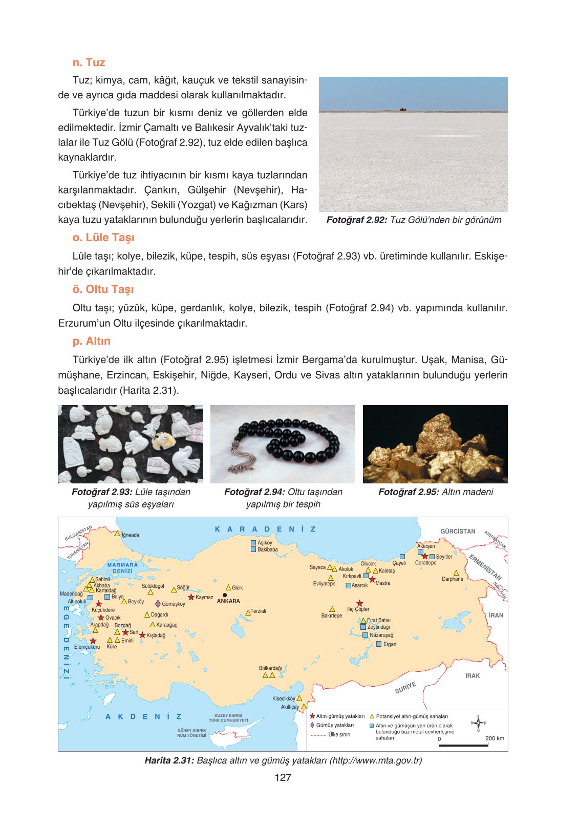 11. Sınıf Yıldırım Yayınları Coğrafya Ders Kitabı Sayfa 127 Cevapları