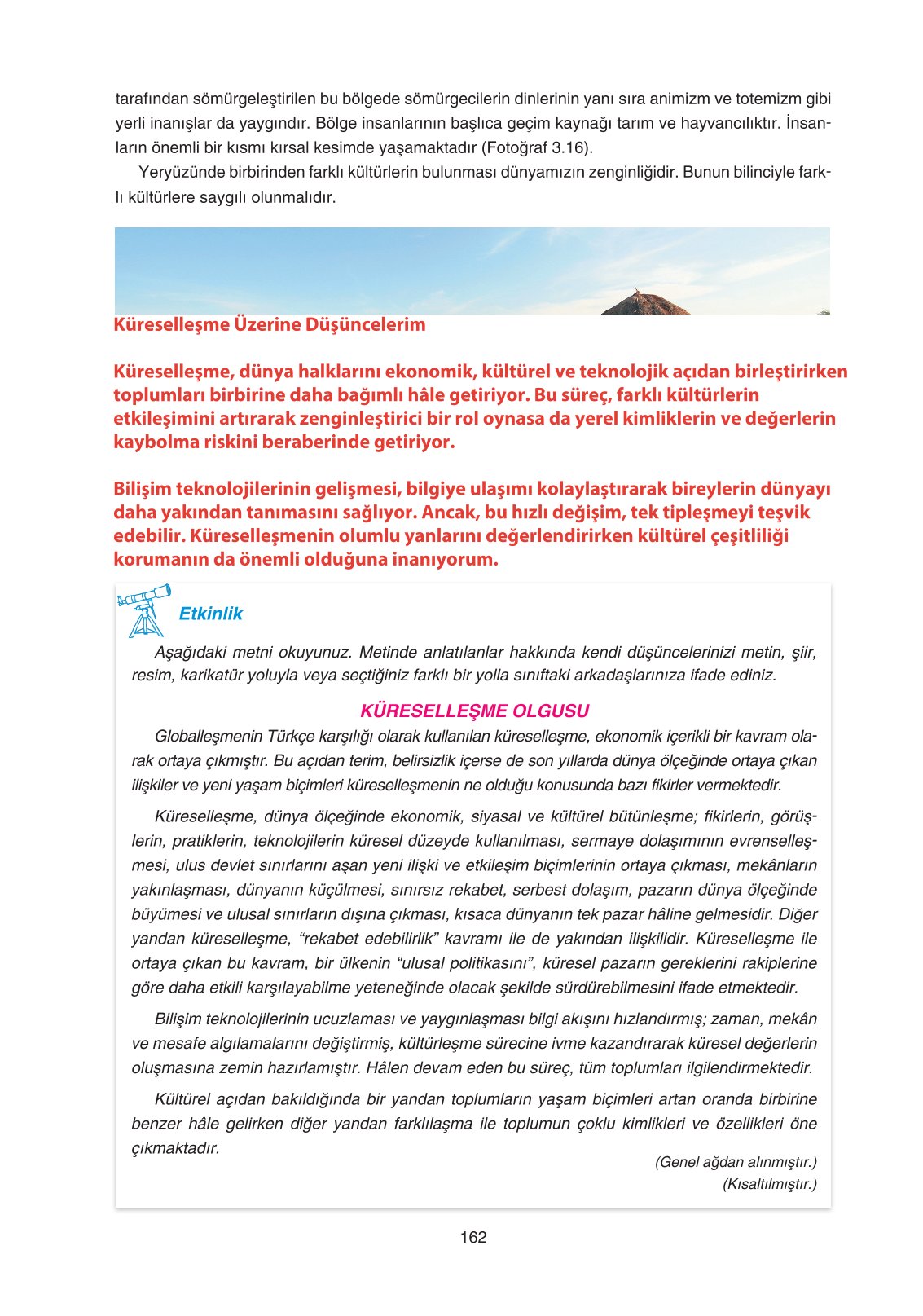 11. Sınıf Yıldırım Yayınları Coğrafya Ders Kitabı Sayfa 162 Cevapları 11. Sınıf Yıldırım Yayınları Coğrafya Ders Kitabı Sayfa 162 Cevapları