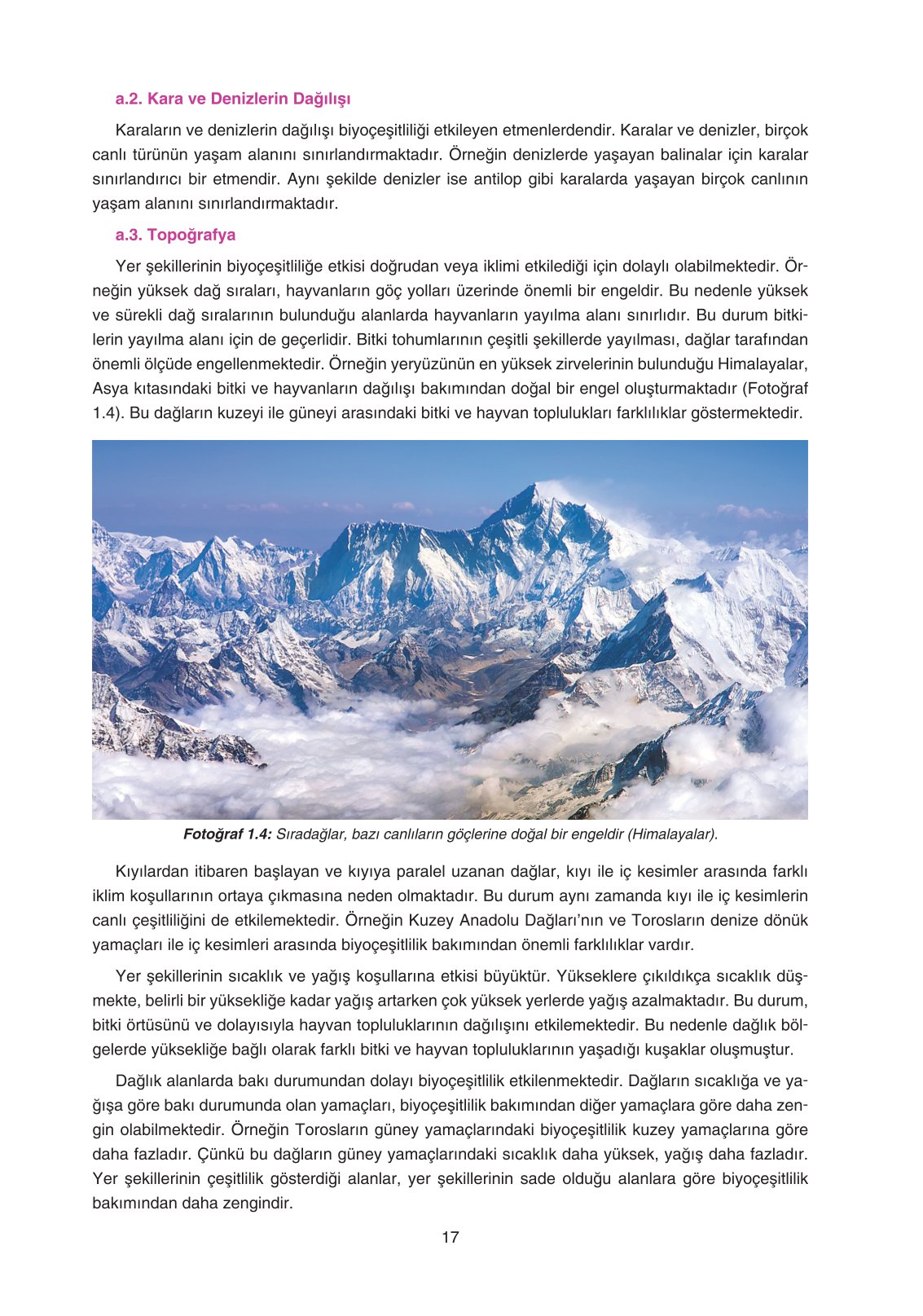 11. Sınıf Yıldırım Yayınları Coğrafya Ders Kitabı Sayfa 17 Cevapları