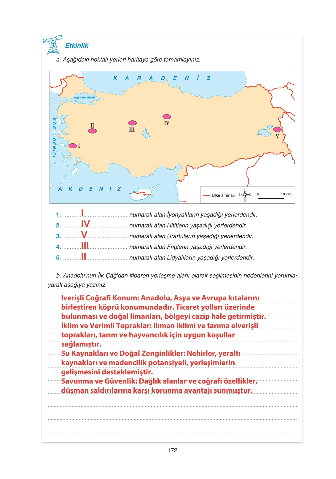 11. Sınıf Yıldırım Yayınları Coğrafya Ders Kitabı Sayfa 172 Cevapları 11. Sınıf Yıldırım Yayınları Coğrafya Ders Kitabı Sayfa 172 Cevapları