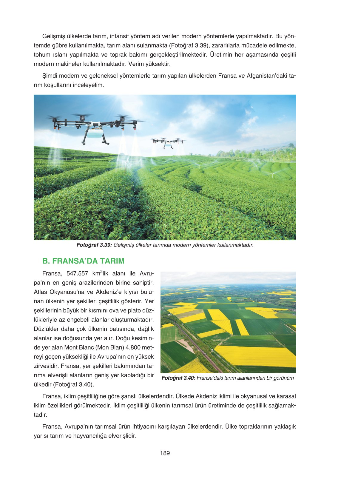 11. Sınıf Yıldırım Yayınları Coğrafya Ders Kitabı Sayfa 189 Cevapları