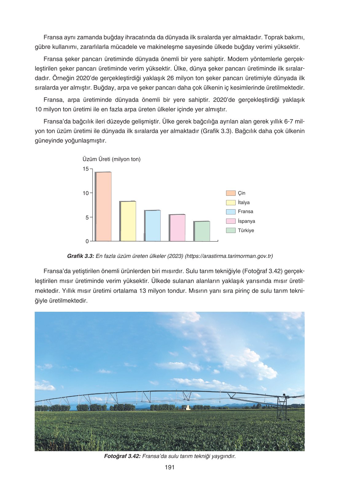 11. Sınıf Yıldırım Yayınları Coğrafya Ders Kitabı Sayfa 191 Cevapları