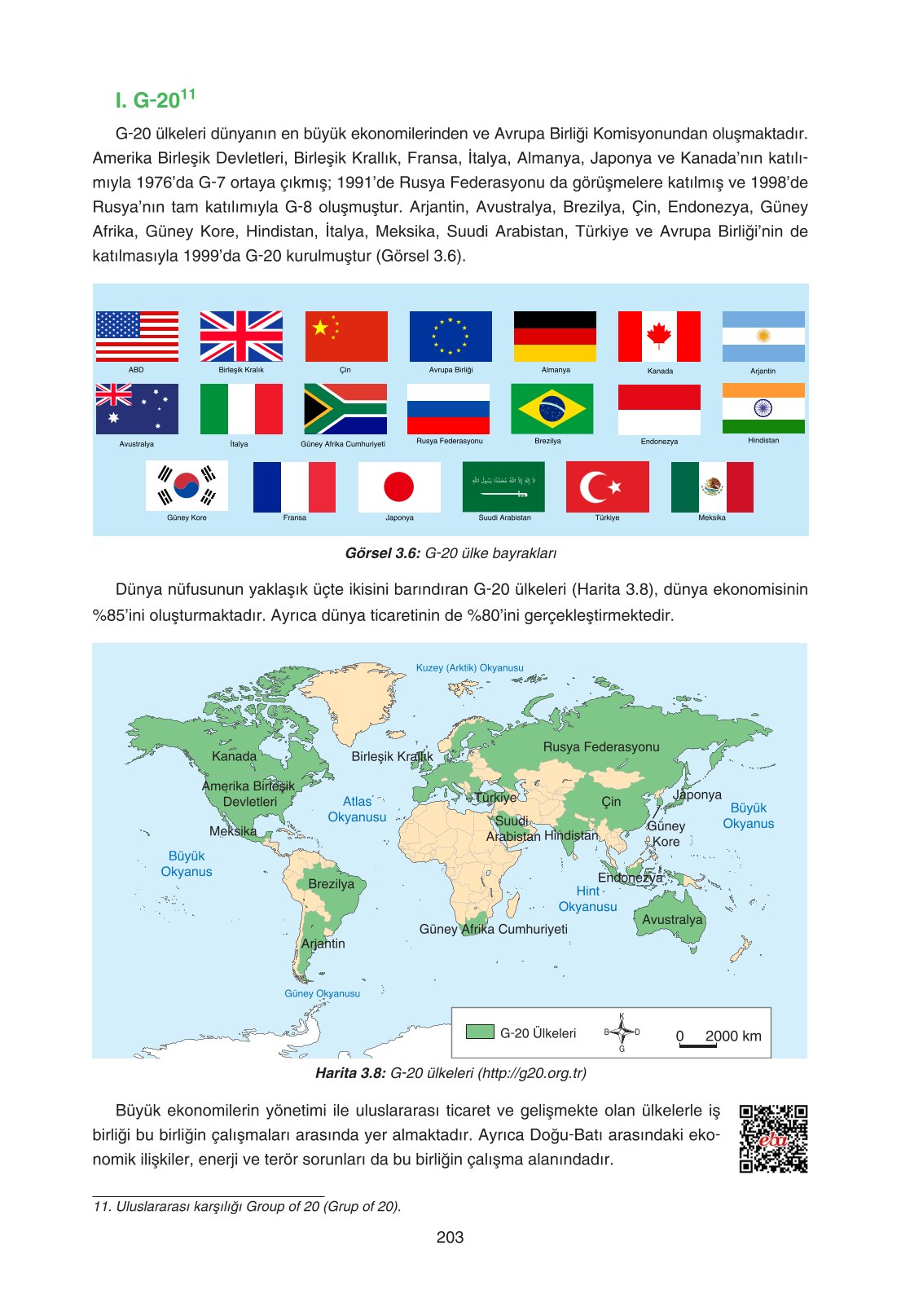 11. Sınıf Yıldırım Yayınları Coğrafya Ders Kitabı Sayfa 203 Cevapları