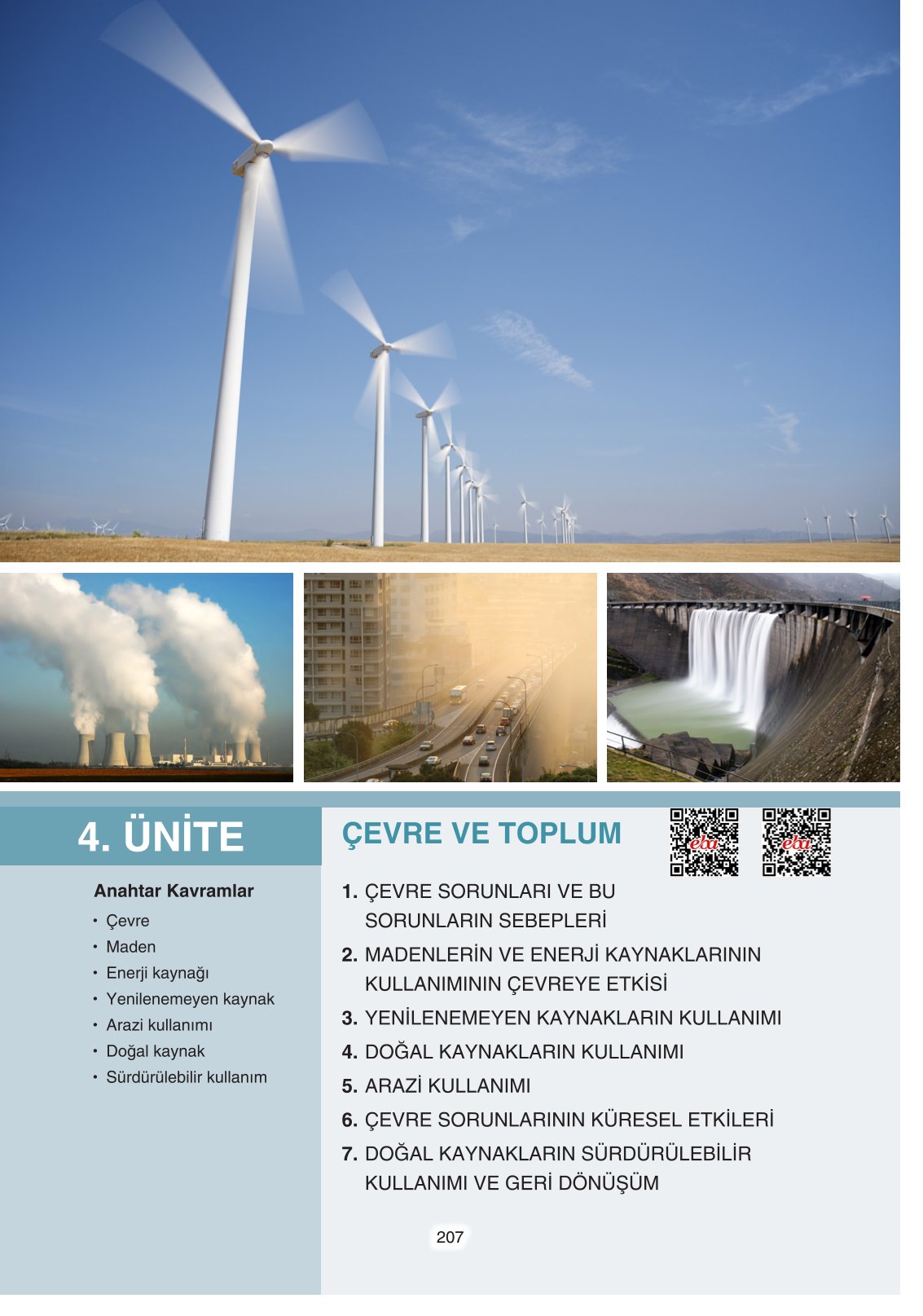 11. Sınıf Yıldırım Yayınları Coğrafya Ders Kitabı Sayfa 207 Cevapları