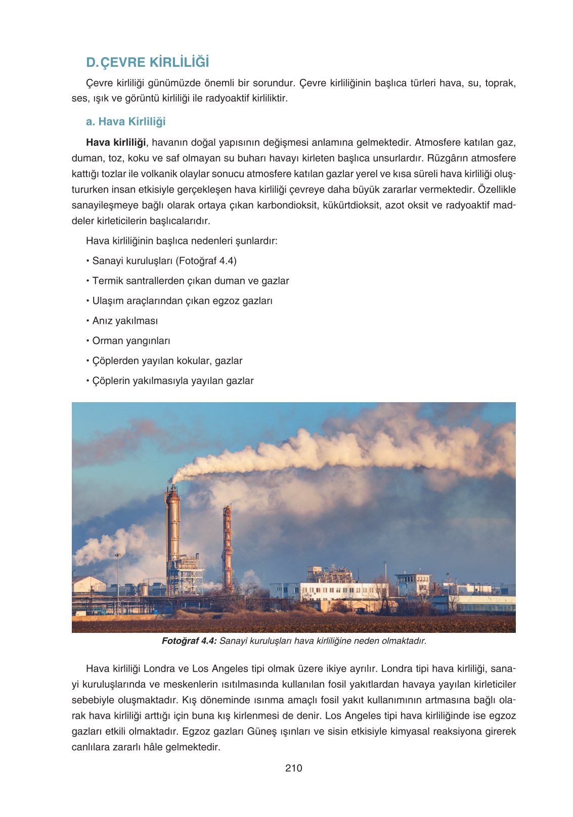 11. Sınıf Yıldırım Yayınları Coğrafya Ders Kitabı Sayfa 210 Cevapları