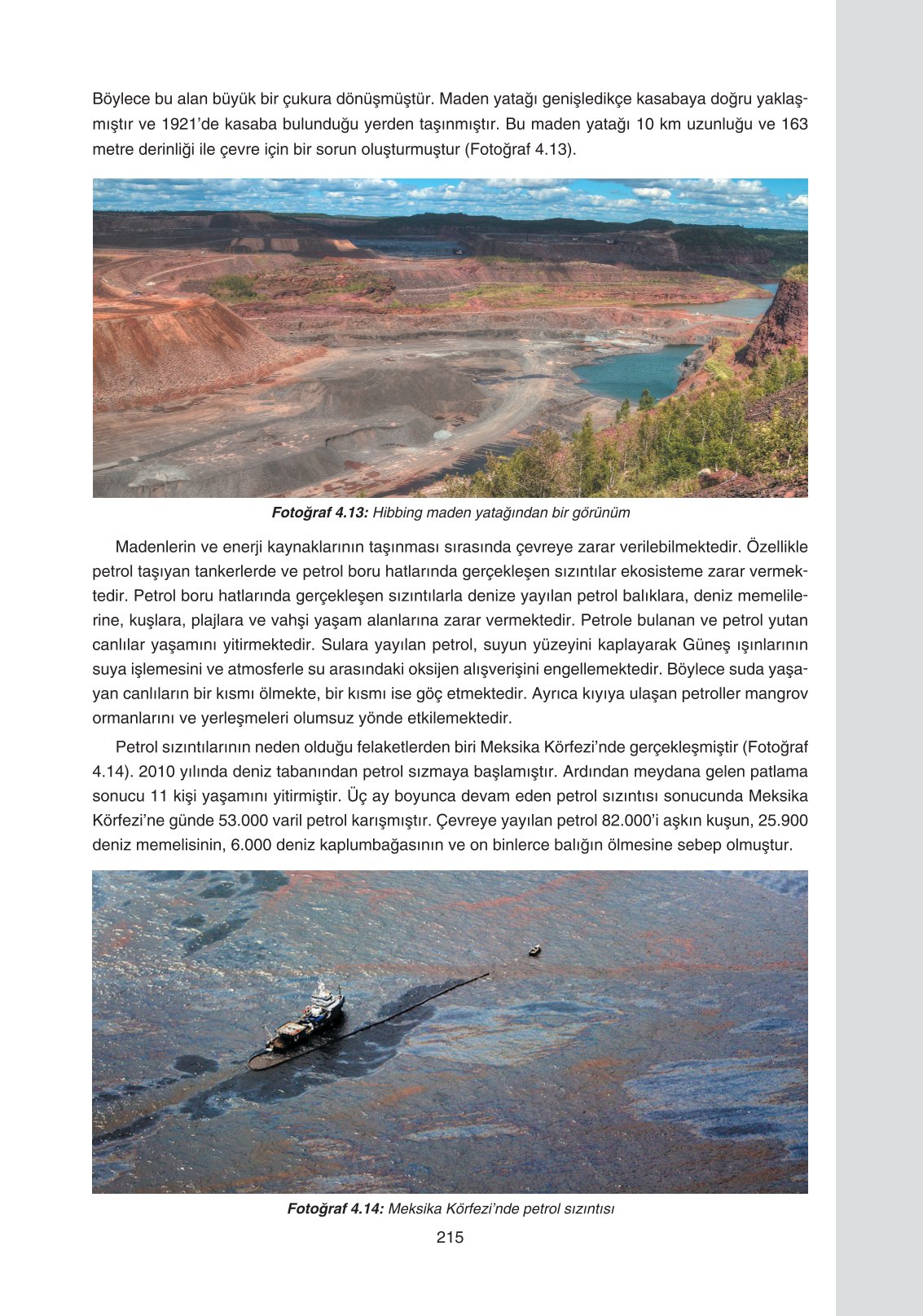 11. Sınıf Yıldırım Yayınları Coğrafya Ders Kitabı Sayfa 215 Cevapları