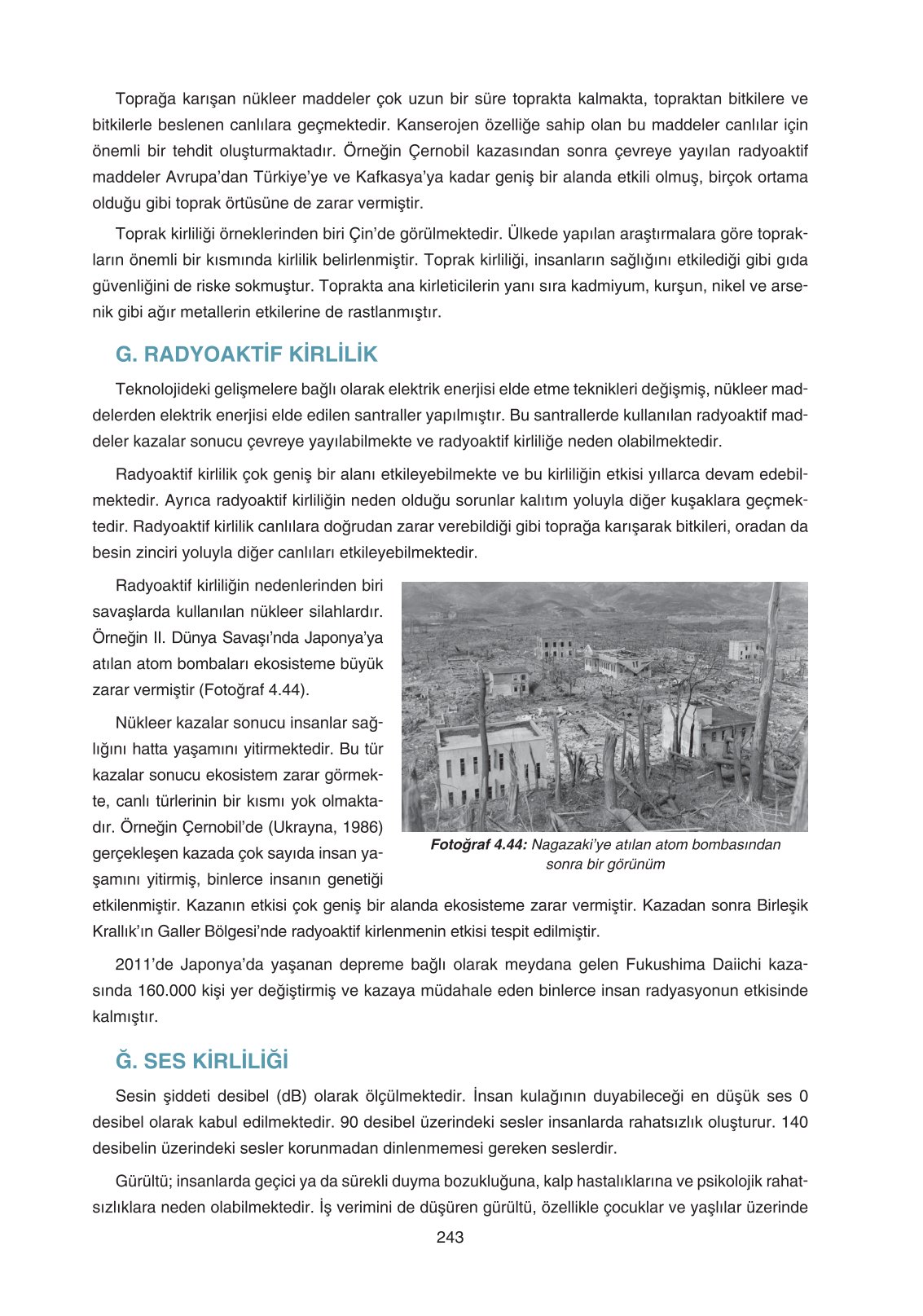 11. Sınıf Yıldırım Yayınları Coğrafya Ders Kitabı Sayfa 243 Cevapları