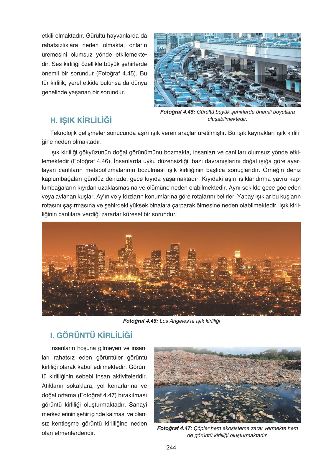 11. Sınıf Yıldırım Yayınları Coğrafya Ders Kitabı Sayfa 244 Cevapları