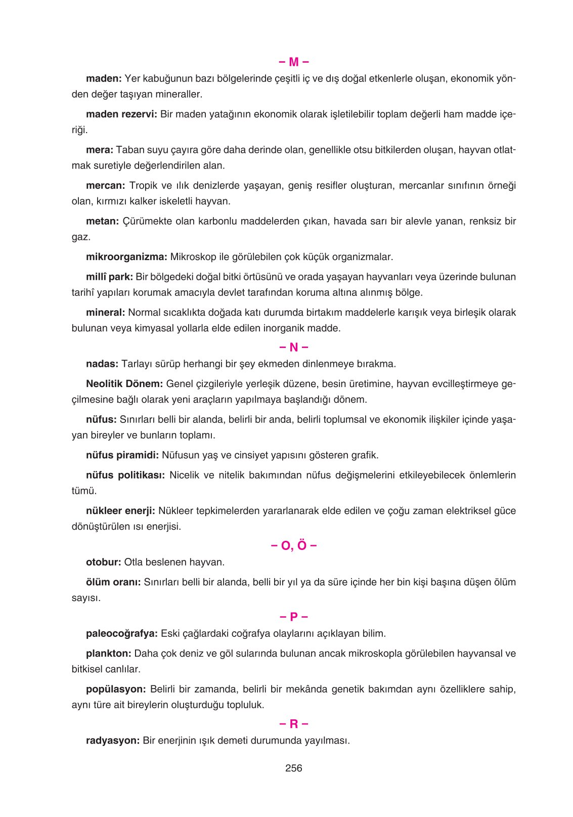11. Sınıf Yıldırım Yayınları Coğrafya Ders Kitabı Sayfa 256 Cevapları 11. Sınıf Yıldırım Yayınları Coğrafya Ders Kitabı Sayfa 256 Cevapları