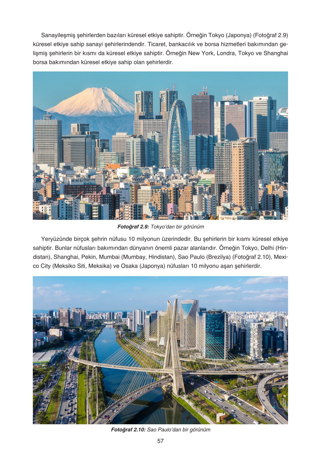11. Sınıf Yıldırım Yayınları Coğrafya Ders Kitabı Sayfa 57 Cevapları