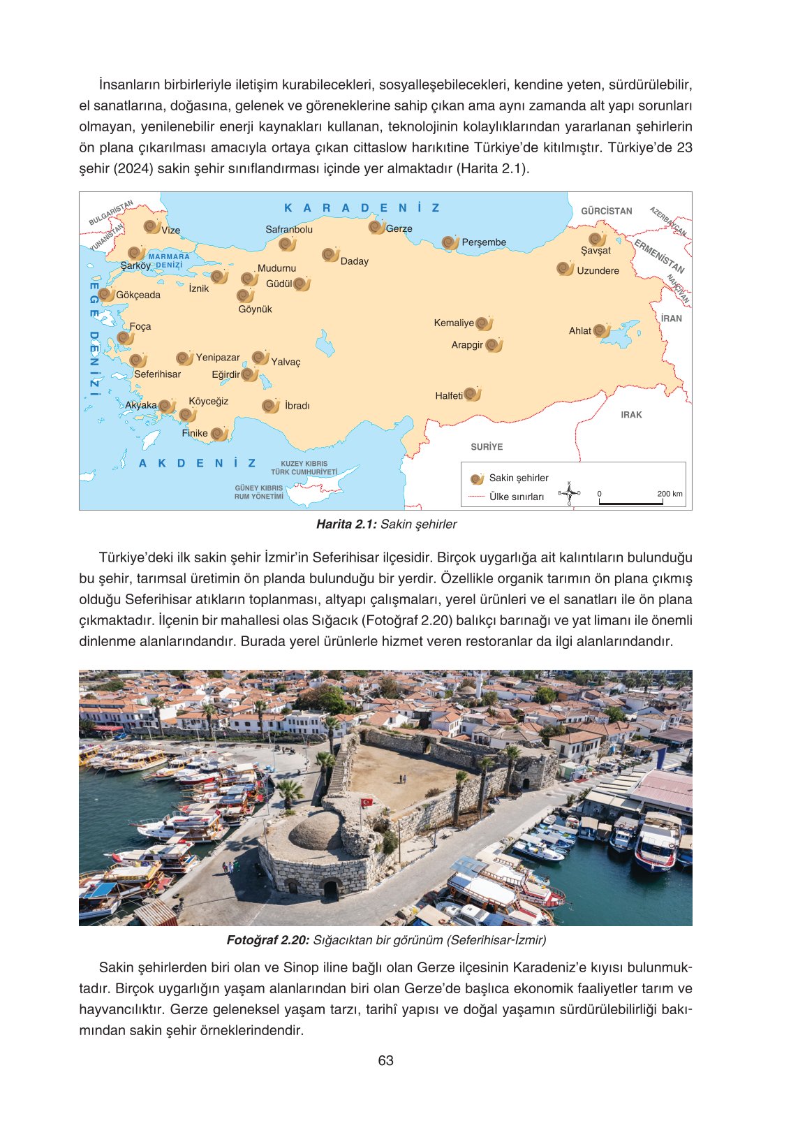 11. Sınıf Yıldırım Yayınları Coğrafya Ders Kitabı Sayfa 63 Cevapları