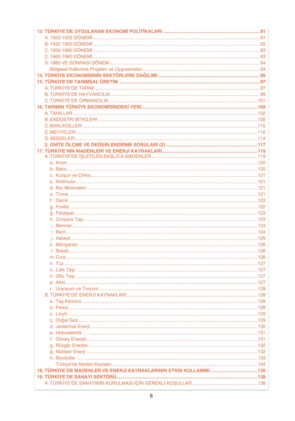 11. Sınıf Yıldırım Yayınları Coğrafya Ders Kitabı Sayfa 8 Cevapları
