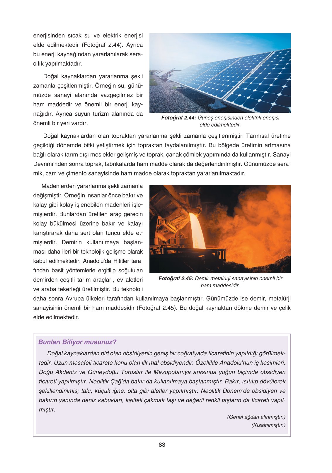 11. Sınıf Yıldırım Yayınları Coğrafya Ders Kitabı Sayfa 83 Cevapları